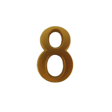 Ajtószám öntapadós matt arany "8" építőanyag