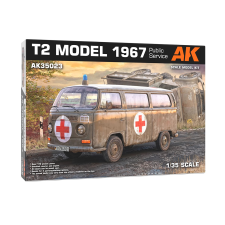 AK-interactive AK INTERACTIVE 1/35 Volkwagen T2 kisbusz 1967 mentőautó modell makett