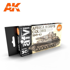 AK-interactive AK Interactive AFRIKA KORPS COLORS 1941-43 festékszett AK11652 hobbifesték