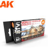 AK-interactive AK INTERACTIVE AFV Modern Russian Colours Vol 2 akrilfesték készlet 6x 17ml