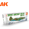 AK-interactive AK INTERACTIVE AIR Soviet Aircraft Colors 1930S-1941 akrilfesték készlet 8x 17ml