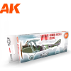 AK-interactive AK INTERACTIVE AIR WWI German Aircraft Colors akrilfesték készlet 8x 17ml