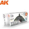 AK-interactive AK INTERACTIVE AIR WWII US Aircraft Interior Colors akrilfesték készlet 4x 17ml