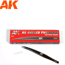 AK-interactive AK INTERACTIVE Hg Angled Tweezers 01 140mm makett