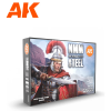 AK-interactive AK INTERACTIVE MM (Non Metallic Metal) Steel Set akrilfesték készlet 6x 17ml