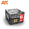 AK-interactive AK Interactive - REAL COLORS GERMAN ARMY DARK YELLOW 1943-1945 SET - festékszett RCS006
