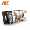 AK-interactive AK Interactive WWII BRITISH UNIFORM COLORS festékszett AK11636