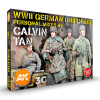 AK-interactive AK INTERACTIVE WWII German Uniforms Personal Mixes by Calvin Tan akril festék készlet 18x 17ml