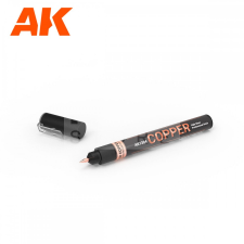 AK-interactive - METALLIC LIQUID MARKER – COPPER - Réz színű marker makettezőknek AK1304 hobbifesték