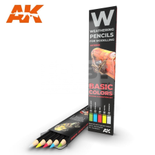 AK-interactive Weathering Pencil - BASIC COLORS: SHADING &amp; DEMOTION SET akvarell ceruza szett - AK10045 akvarell