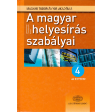 Akadémiai Kiadó A magyar helyesírás szabályai - 4 az egyben! antikvárium - használt könyv