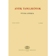 Akadémiai Kiadó Antik tanulmányok-Studia antiqua XXVII. kötet 2. szám antikvárium - használt könyv