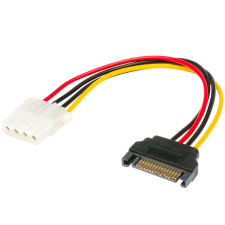 Akasa - 4pin Molex - 15pin SATA adapter 15cm - AK-CBPW03-15 kábel és adapter