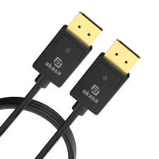 Akasa DisplayPort 1.4 Összekötő Fekete 2m AK-CBDP26-20BK kábel és adapter