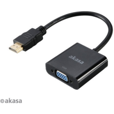 Akasa HDMI apa - VGA anya adapter - Fekete kábel és adapter