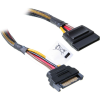 Akasa KAB Akasa 15pin SATA anya-apa tápkábel - 30cm - AK-CBPW04-30 (AKCBPW0430)