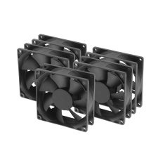 Akasa ventilátor AK-8025LS-KT05 80x80, Csapágycsapágy, 3-pim, 5db csomagban hűtés