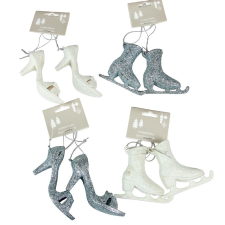  Akasztós kori, magassarkú glitteres 7cm 2db-os dekorációs kellék