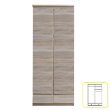  Akasztós szekrény 2D2S, tölgyfa sonoma, PANAMA 01TYP bútor