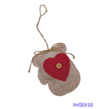  Akasztós zsákos függelék - Kesztyű dekorációs kellék