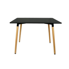  AKCIÓ Fekete étkezőasztal BERGEN 120x80 cm II. osztály bútor