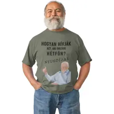  Aki Boldog Hétfőn az a Nyugdíjas - Férfi Póló