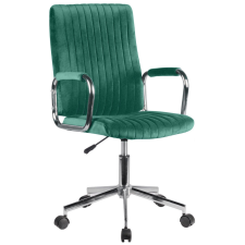AKORD FD-24 Forgószék Welur Palackzöld Elegáns forgószék