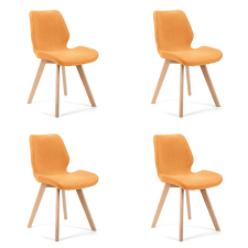 AKORD Furniture Factory 0159 Étkezőszék szett 4 db - narancssárga bútor