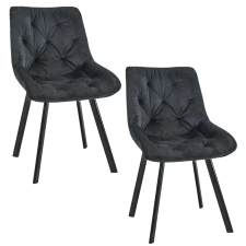 AKORD Furniture Factory 033 Étkezőszék szett 2 db - fekete bútor