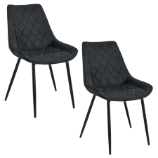 AKORD Furniture Factory 0488 Étkezőszék szett 2 db - fekete bútor