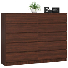 AKORD Furniture Factory 10 fiókos komód P121_160 - wenge bútor