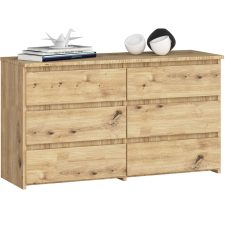 AKORD Furniture Factory 6 fiókos komód P57_100 - tölgy bútor