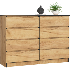 AKORD Furniture Factory 8 fiókos komód P99_138 - kézműves tölgy bútor