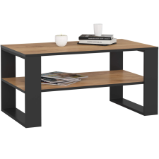 Akord Furniture Factory Alex Dohányzóasztal Dió Craft / Fekete bútor