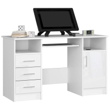 AKORD Furniture Factory ANA ÍRÓASZTAL FEHÉR / FEHÉR FÉNYES íróasztal