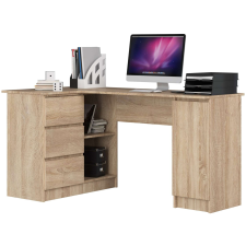 AKORD Furniture Factory Balkezes sarok íróasztal P77_155 - sonoma íróasztal
