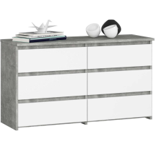 AKORD Furniture Factory Cl100 6fi Pk Beton / Fehér Komód bútor