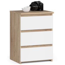 AKORD Furniture Factory Cl3/40 Komód Sonoma Tölgy / Fehér bútor