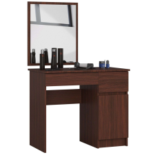 AKORD Furniture Factory Fésülködőasztal tükörrel, jobb oldali P142_90 - wenge bútor