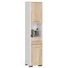 AKORD Furniture Factory Fin Fürdőszoba Szekrény Mosógép Felé 30 2a 1f 1v 140cm Fehér / Sonoma