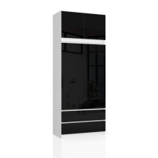 AKORD Furniture Factory Gardróbszekrény bővítéssel P234_90 - fényes fekete bútor