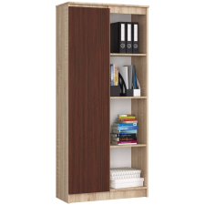 AKORD Furniture Factory Irodai könyvespolc P180_80 - sonoma/wenge bútor