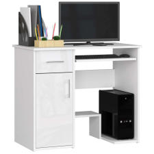 AKORD Furniture Factory JAY ÍRÓASZTAL FEHÉR / FEHÉR MAGASFÉNYŰ íróasztal