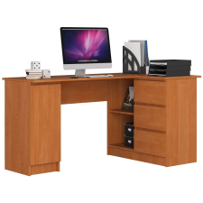 AKORD Furniture Factory Jobbkezes sarok íróasztal P77_155 - égerfa íróasztal
