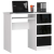 AKORD Furniture Factory Jobbkezes számítógépasztal 3 fiókkal P77_90 - fehér/fényes fekete
