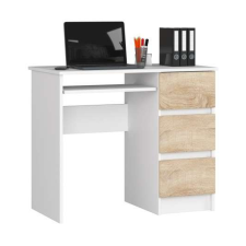 AKORD Furniture Factory Jobbkezes Számítógépasztal P77_90 - fehér-sonoma íróasztal