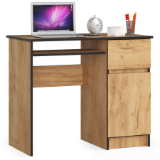 AKORD Furniture Factory Jobbkezes számítógépasztal P77_90 - kézműves tölgy íróasztal