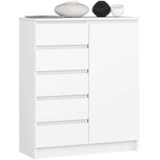 AKORD Furniture Factory K80 1a 5f Pk Fehér Komód bútor