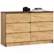 AKORD Furniture Factory Komód K120 6f Clp Craft Tölgy bútor