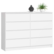 AKORD Furniture Factory Komód K140 8f Clp Fehér bútor